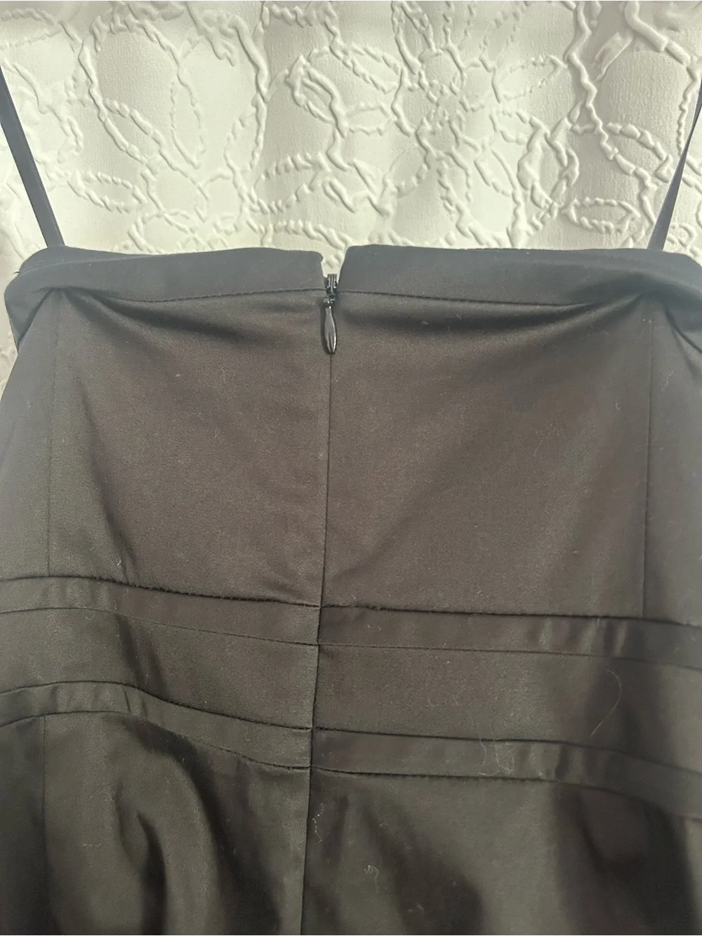 J Crew Strapless little Black Dress with Peplum pocket Detail size 6